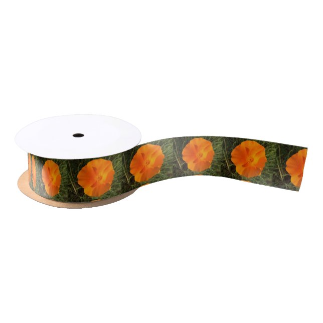 Lazo De Raso Flor de la amapola de California (Carrete)