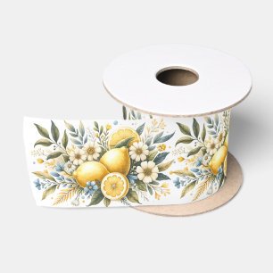 Lazo De Raso Flor de mosaico mediterránea Positano limón
