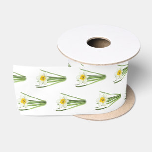 Lazo De Raso Flor de Narciso
