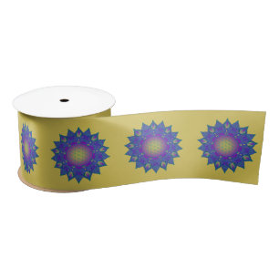 Lazo De Raso Flor de vida - Mandala india 3
