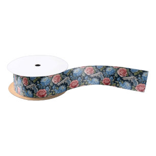 Lazo De Raso Flor Revolver Vintage Con Ropa Y Flores