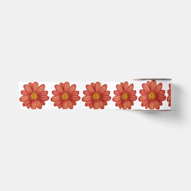 Lazo De Raso flor roja (Anverso)
