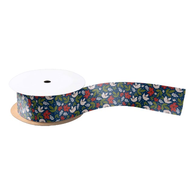 Lazo De Raso Floral festiva (Carrete)
