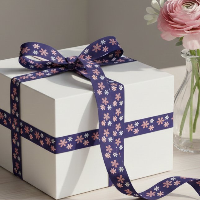 Lazo De Raso Floral Pattern Elegant Decorative Gift Wrap Ribbon (Subido por el creador)