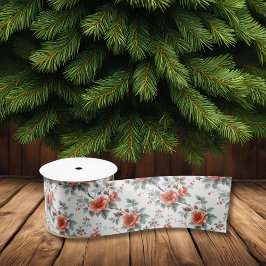 Lazo De Raso Floral rosa ventilado