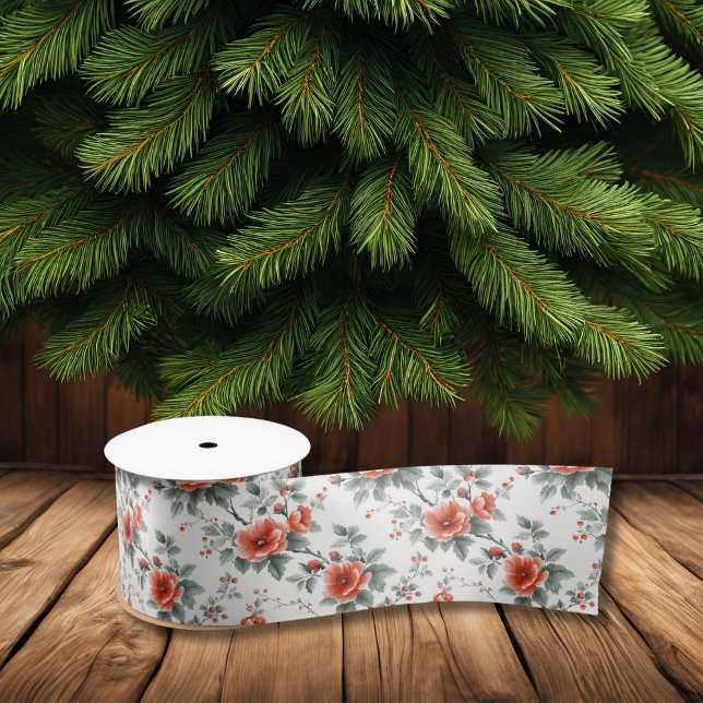 Lazo De Raso Floral rosa ventilado (Subido por el creador)