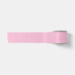 Lazo De Raso Floral Rosa y Verde