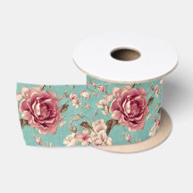 Florales rosadas y blancas de estilo chic desgasta