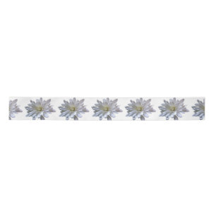 Lazo De Raso Flores blancas de margarita blanca
