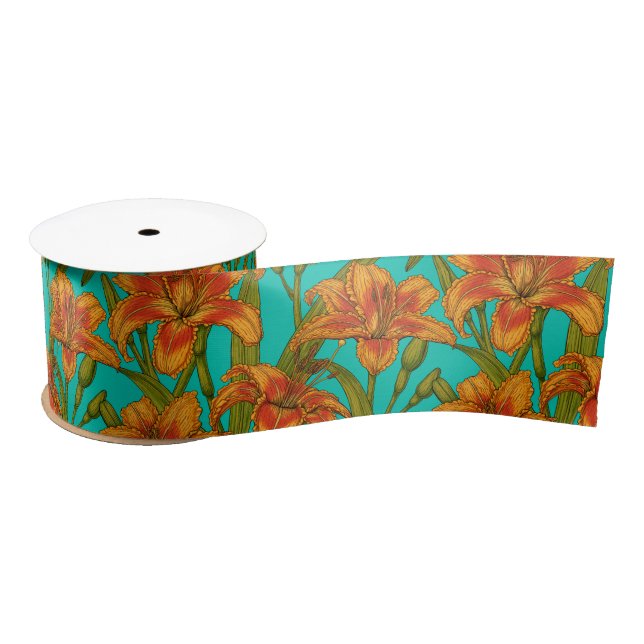 Lazo De Raso Flores diarias de Tawny (Carrete)