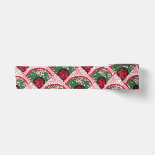 Lazo De Raso Flores para Navidad (Anverso)