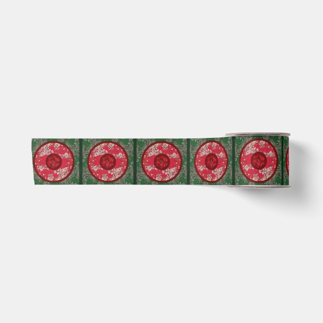 Lazo De Raso Flores para Navidad (Anverso)