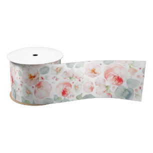 Lazo De Raso Flores rosa claras y elegantes botánicas modernas