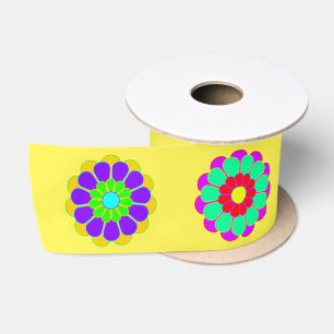 Lazo De Raso Flower Power Bloom I II III + tu texto