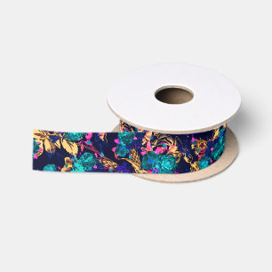 Lazo De Raso Fondo de flores abstractas de moda corta