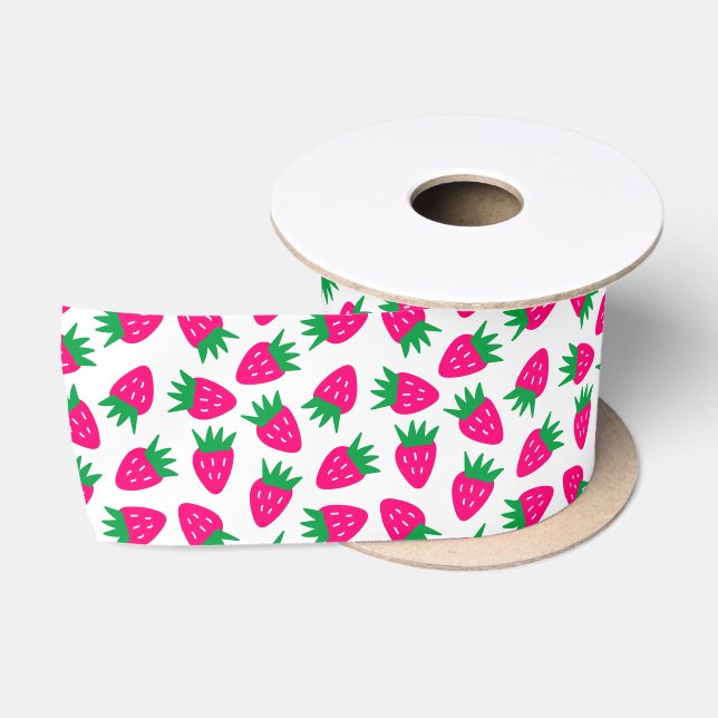 Lazo De Raso Fresa Rosa Linda  (Carrete)