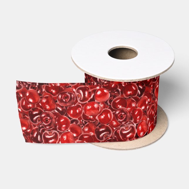 Lazo De Raso Fresas dulces (Carrete)