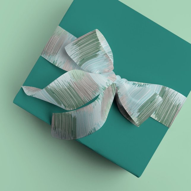 Lazo De Raso Fringe moderno verde (Green Modern Fringe ribbon)