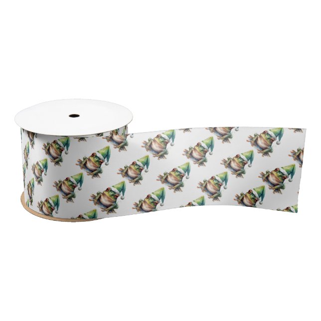 Lazo De Raso Frolic Navidades Frog (Carrete)