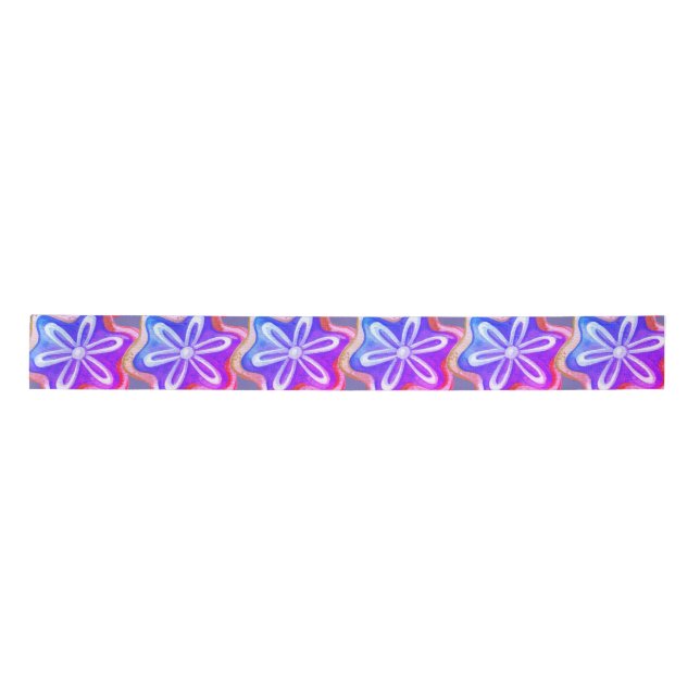 Lazo De Raso Fun Purple Cookie Pattern (Anverso)