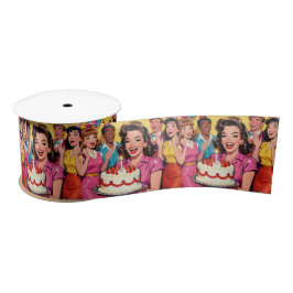 Lazo De Raso Funny Retro Pop Art Birthday Party Surprise