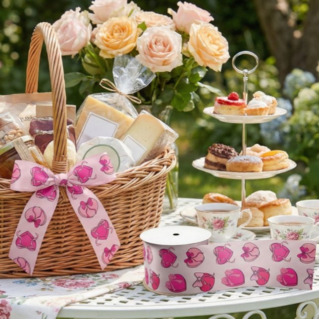 Lazo De Raso Galentine's Day Coquette Pink Bow Heart Gift Box P (Subido por el creador)