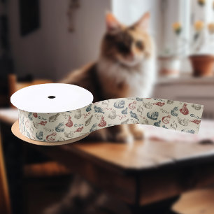 Lazo De Raso Gatos del vintage