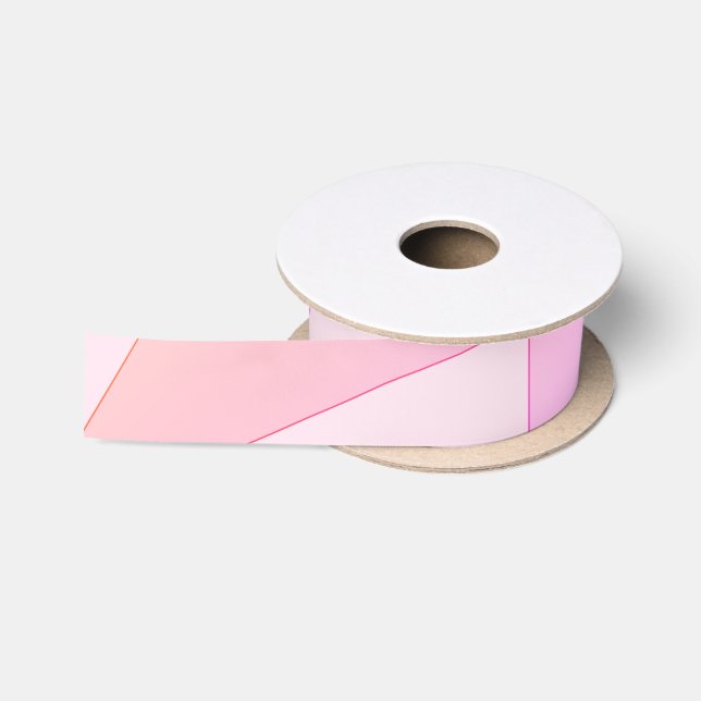 Lazo De Raso Geométrica rosa (Carrete)