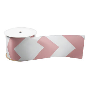 Lazo De Raso Geométrico Rosa Sonrojado