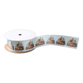 Lazo De Raso Gingerbread House Navidades Satin Ribbon
