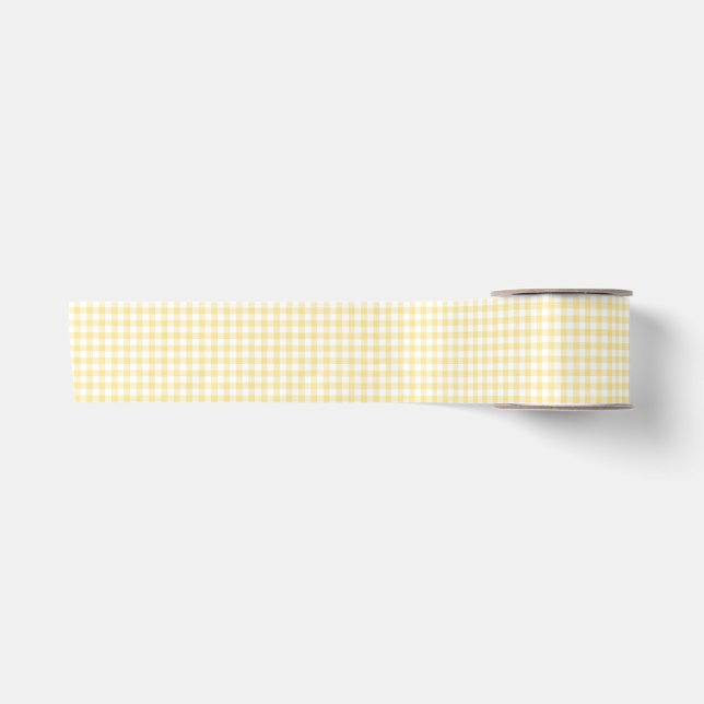 Lazo De Raso Gingham Amarillo (Anverso)