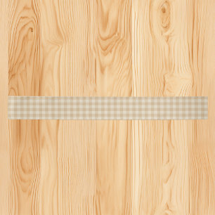 Lazo De Raso Gingham Elegant Cream Satin Ribbon