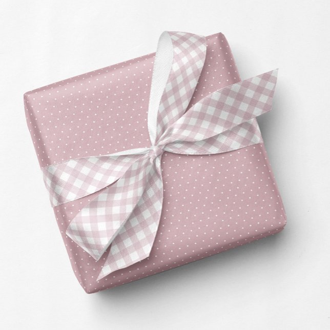 Lazo De Raso Gingham lindo rosa simple verificación (Subido por el creador)