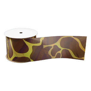 Lazo De Raso Giraffe Brown and Yellow Print