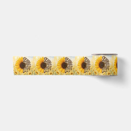 Lazo De Raso Girasol Amarillo con Cita Inspiradora