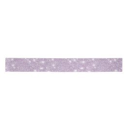 Lazo De Raso Girly Lavender Glitter Sparkle Birthday