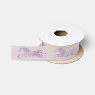 Lazo De Raso Girly Purple Classic Equestrian Horses