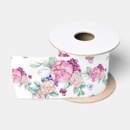 Lazo De Raso Glowers de primavera romántica