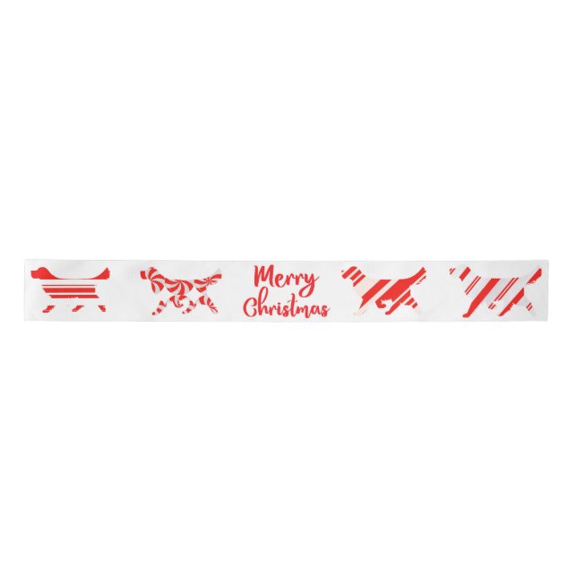 Lazo De Raso Golden Labrador Retriever Christmas Ribbon (Anverso)