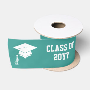 Lazo De Raso Gorra de graduación personalizada y borla