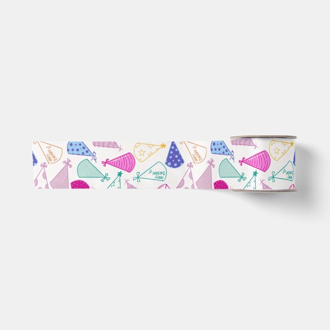 Lazo De Raso Gorras de cumpleaños (Anverso)