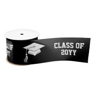 Lazo De Raso Gorrito y borla de graduación personalizados