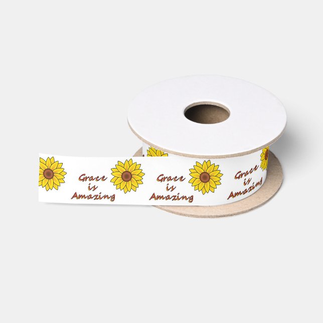 Lazo De Raso Grace es asombrosa - Girasol (Carrete)