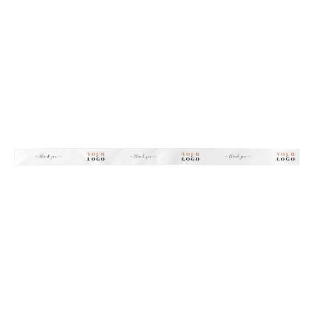 Lazo De Raso Gracias Script Your Business Company Logo White (Anverso)