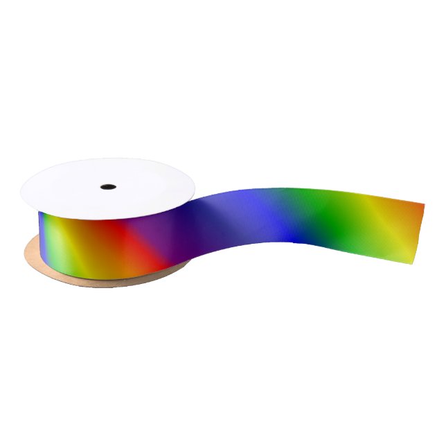 Lazo De Raso Gradiente de arco iris (Carrete)