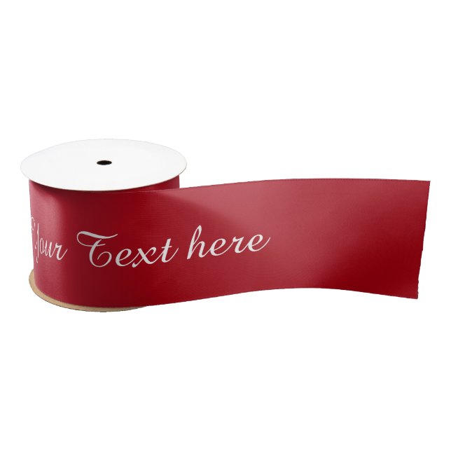 Lazo De Raso Gradientes STRIPES - rojo + tu texto (Carrete)