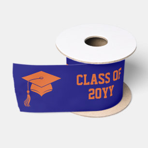Lazo De Raso Graduación personalizada Gorra de graduación y bor