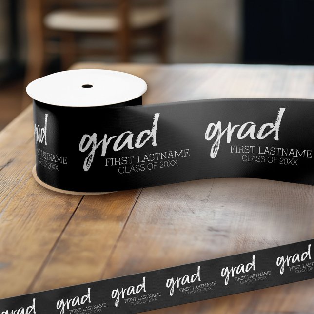 Lazo De Raso Graduado de letras modernas clase de (Custom Graduation Ribbon)