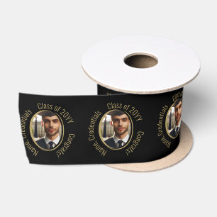 Lazo De Raso Graduados personalizados de oro y felicitaciones n