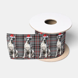 Lazo De Raso Gran perro de danés en rojo y gris